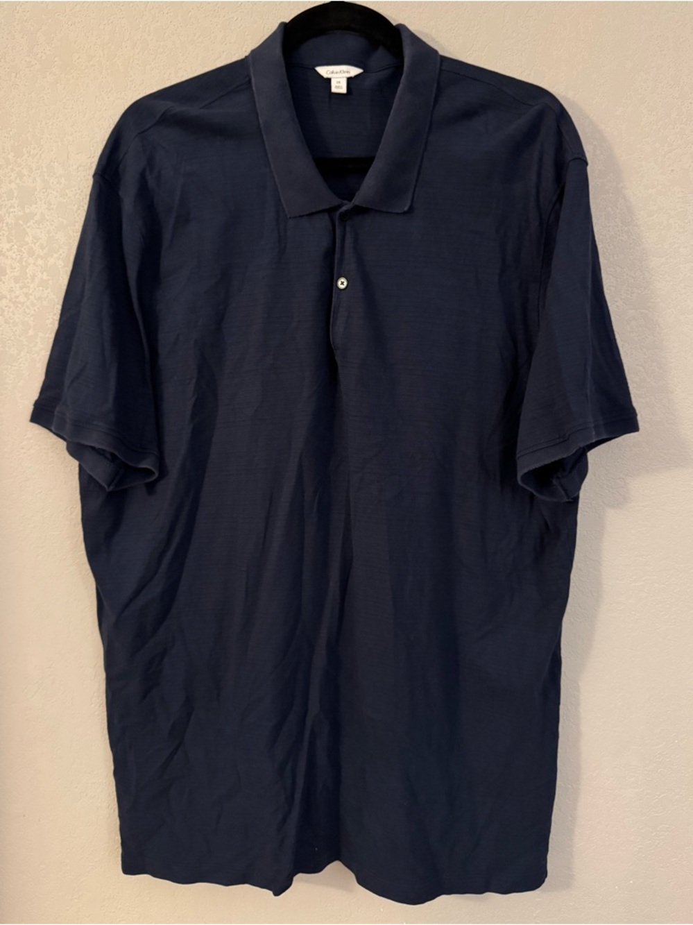 Calvin Klein Dark Navy Short Sleeve Polo